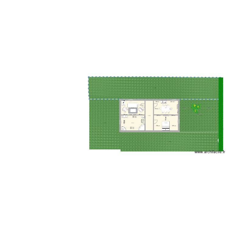 maison tineo. Plan de 5 pièces et 77 m2