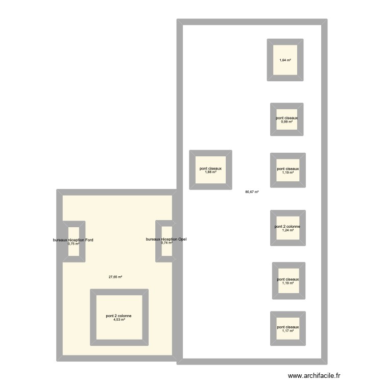 plans garage. Plan de 0 pièce et 0 m2