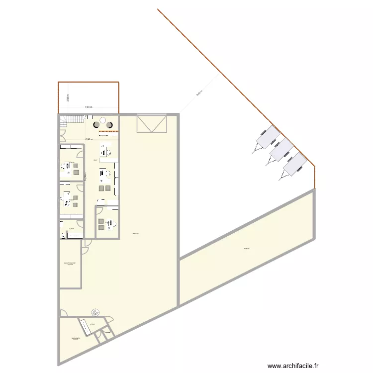 BATIMENT ST PERAY. Plan de 16 et 511 m² BATIMENT ST PERAY. Plan de 16 et 511 m²