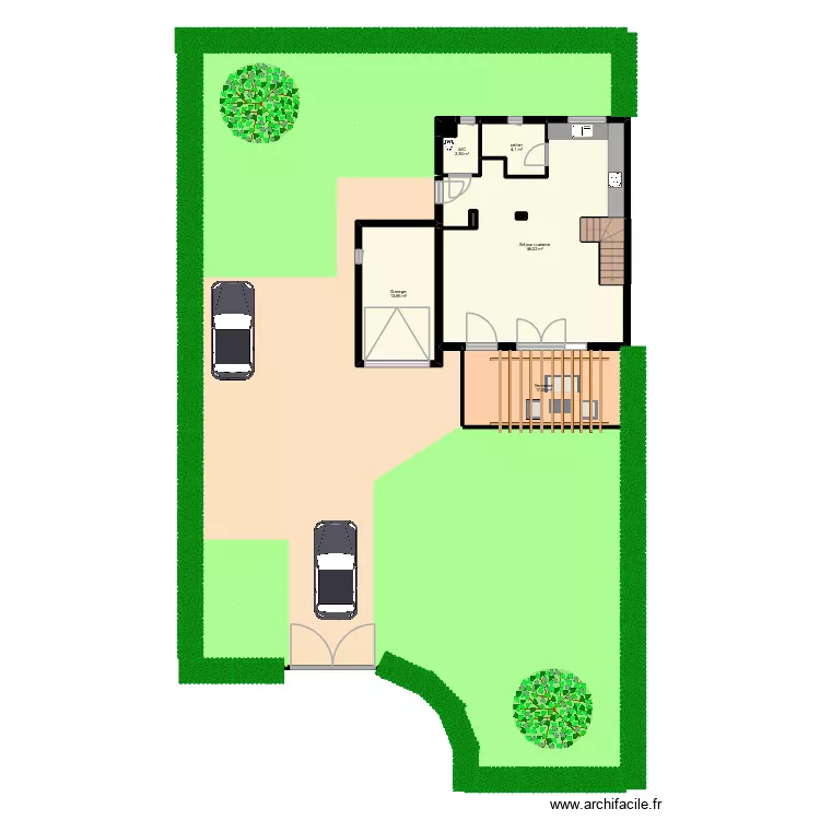EL BARIAKI villa 8 - 4 ch &eacute;tage. Plan de 23  et 471 m²