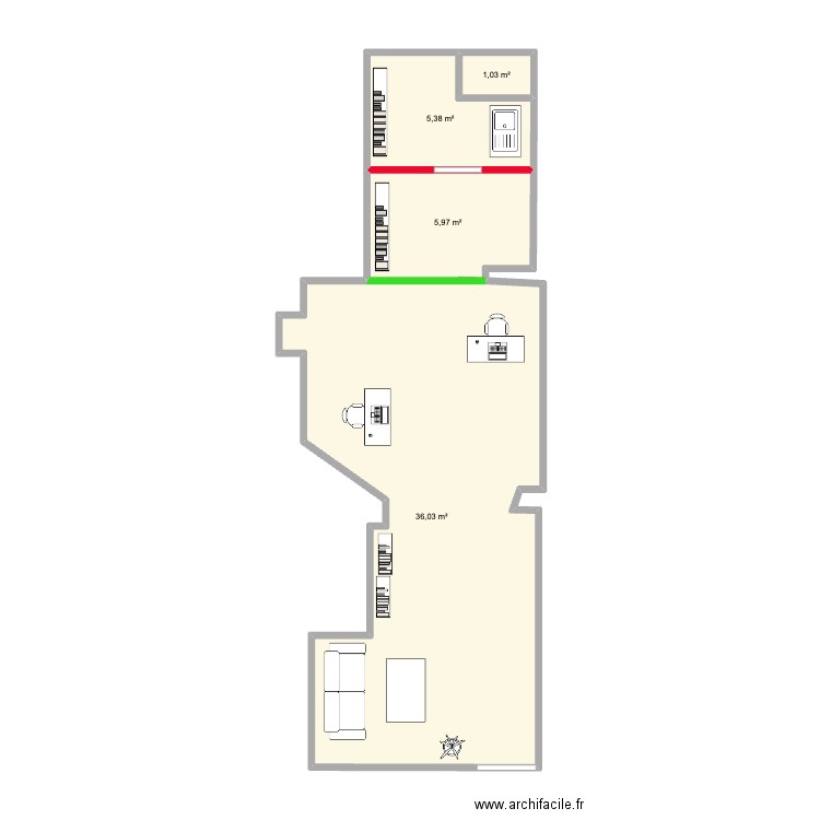 Les fees du vrac. Plan de 0 pièce et 0 m2