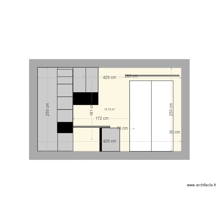 VauxEtage. Plan de 0 pièce et 0 m2