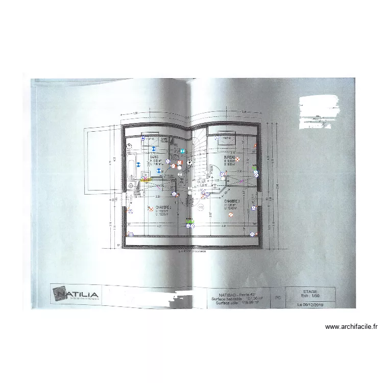 plan yves &eacute;tage. Plan de 