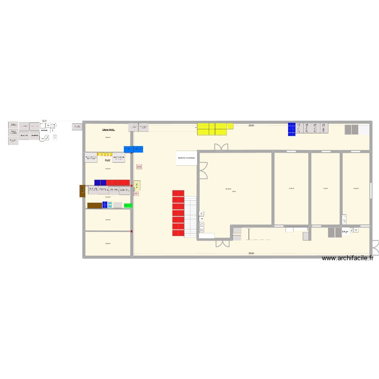 ZT RDC ss mezzanine. Plan de 0 pièce et 0 m2