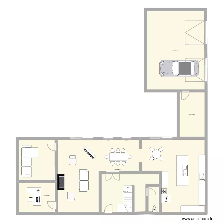 Plan 3. Plan de 5  et 194 m²