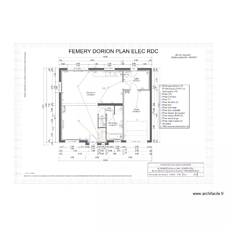 FEMERY DORION RDC 2. Plan de 