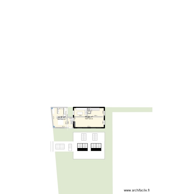 Léon renault. Plan de 7 pièces et 177 m2