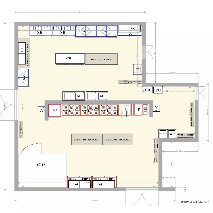 CUISINE TRAITEUR BELDI. Plan de 