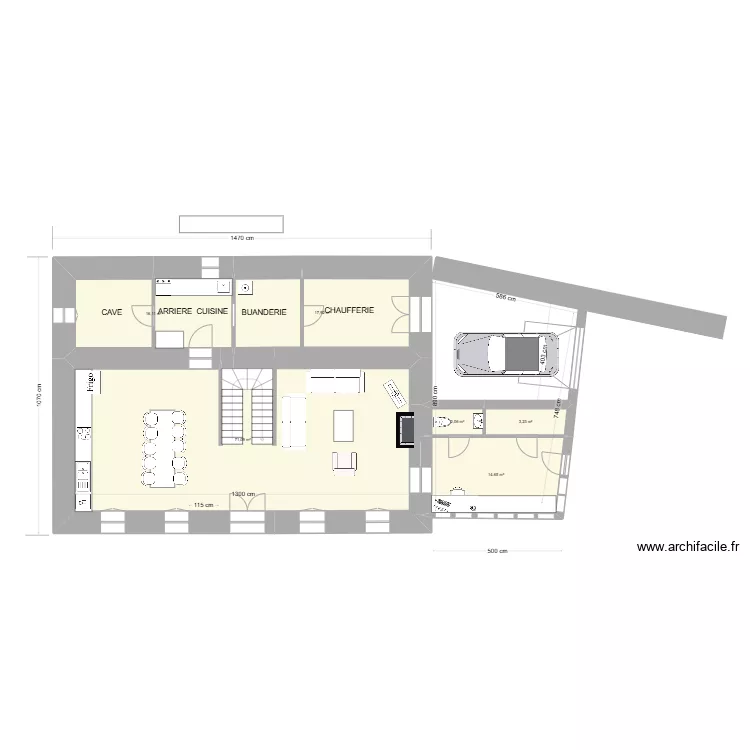 PROJET 1   RDC. Plan de 