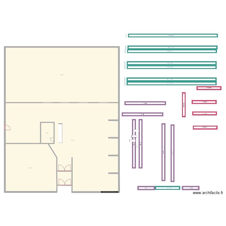 LOCAL loc. Plan de 4 pièces et 707 m2