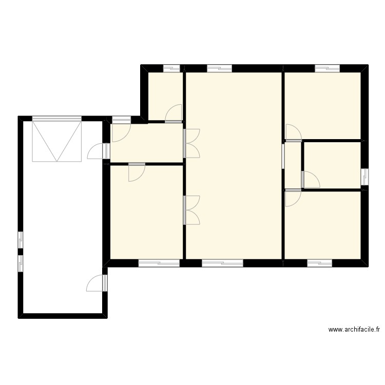 SCIJR. Plan de 6 pièces et 105 m2
