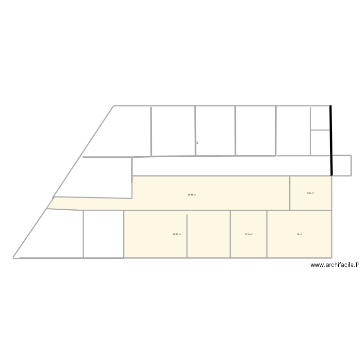 KHERABI. Plan de 5 pièces et 104 m2