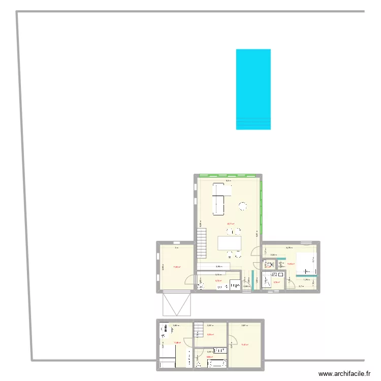 Maison3. Plan de 