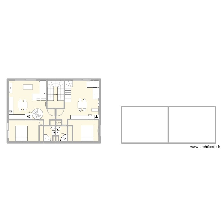 Beaubien est. Plan de 5 pièces et 87 m2