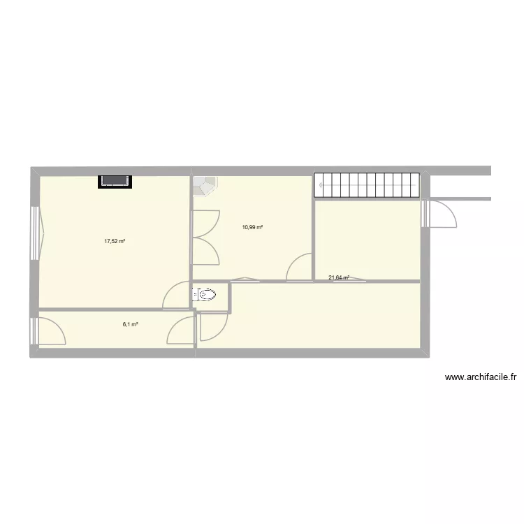 polo. Plan de 4  et 56 m²