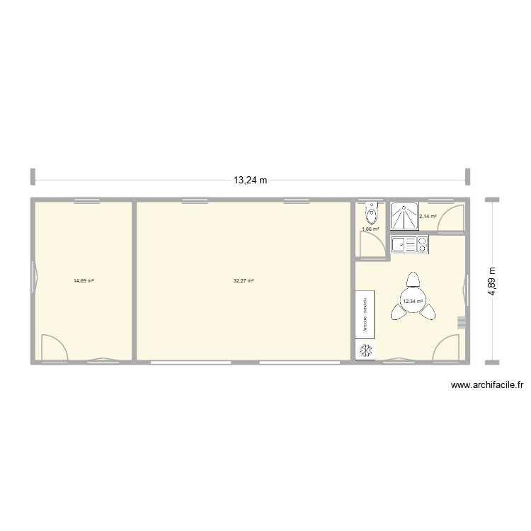 Armazem. Plan de 0 pièce et 0 m2