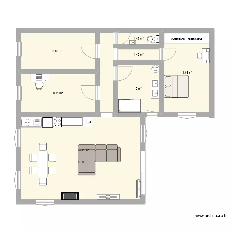 plan 1. Plan de 7 et 70 m² plan 1. Plan de 7 et 70 m²