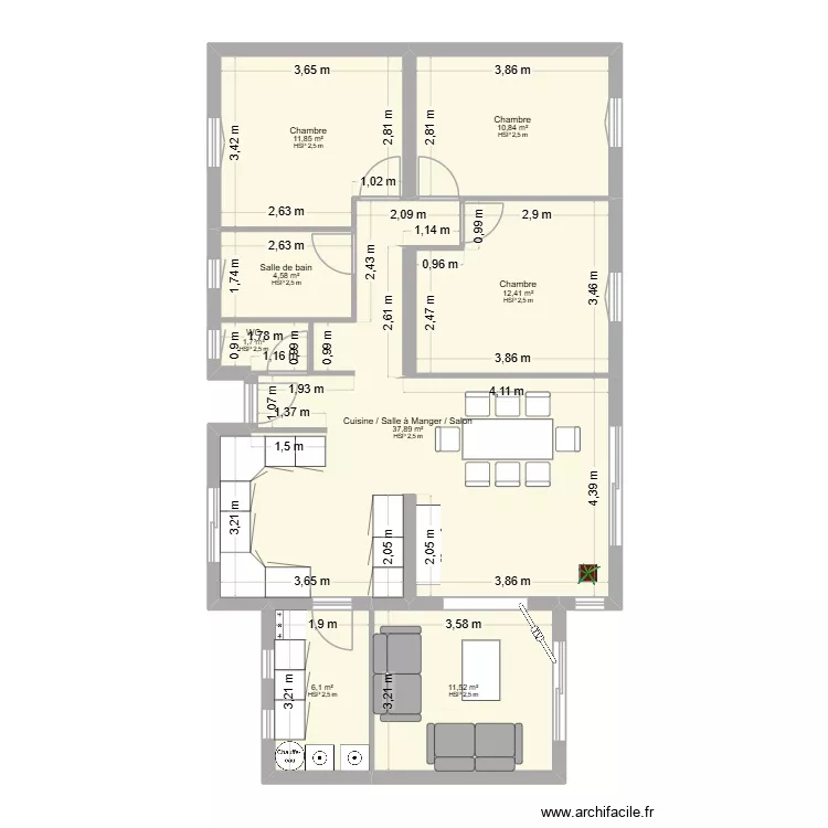 CLAVERIE PROJET 2. Plan de 8 et 97 m² CLAVERIE PROJET 2. Plan de 8 et 97 m²