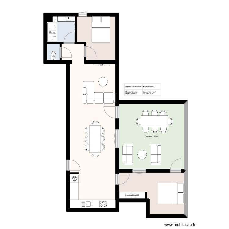 APPART 05. Plan de 0 pièce et 0 m2