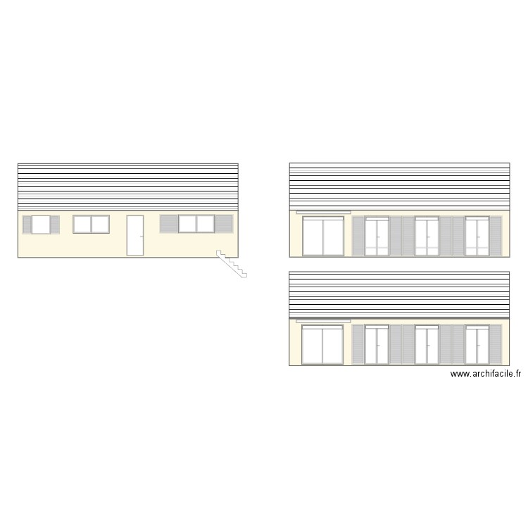 Facade avant actuelle. Plan de 0 pièce et 0 m2