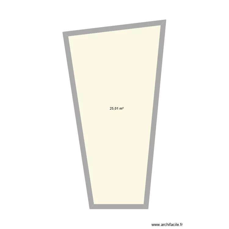 PLAN. Plan de 1 Pièce et 25 m²