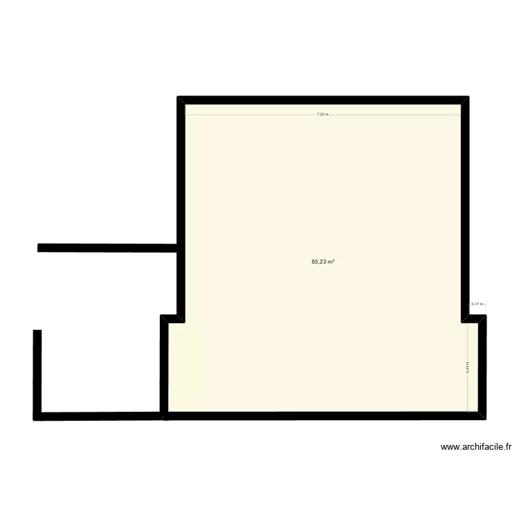 PLAN 08 AVRIL. Plan de 1  et 65 m²