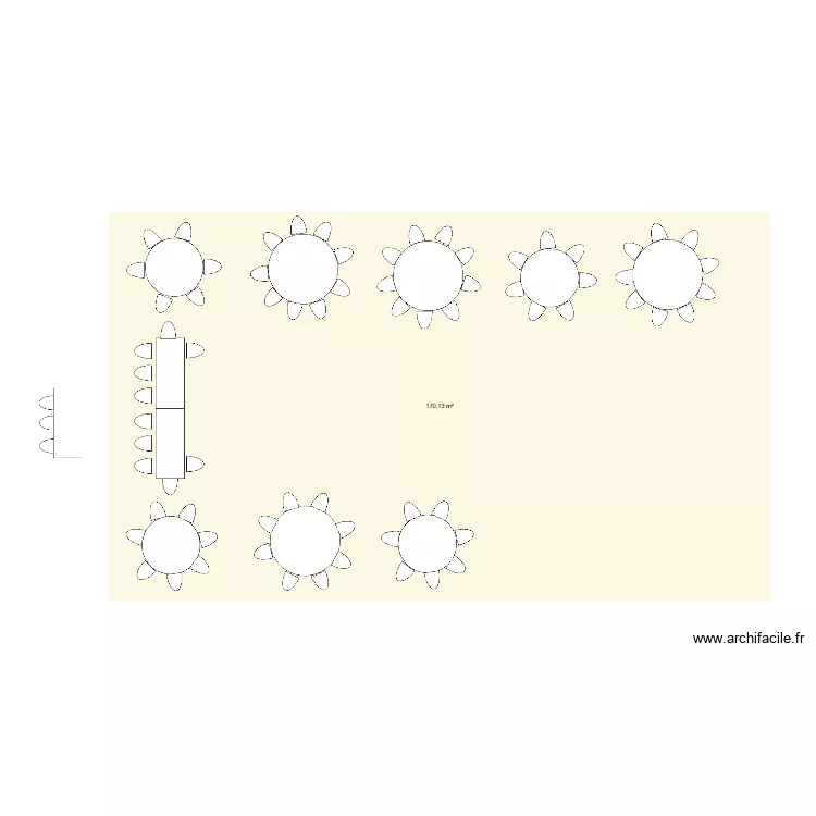 Vet/Kaufman. Plan de 1  et 170 m²