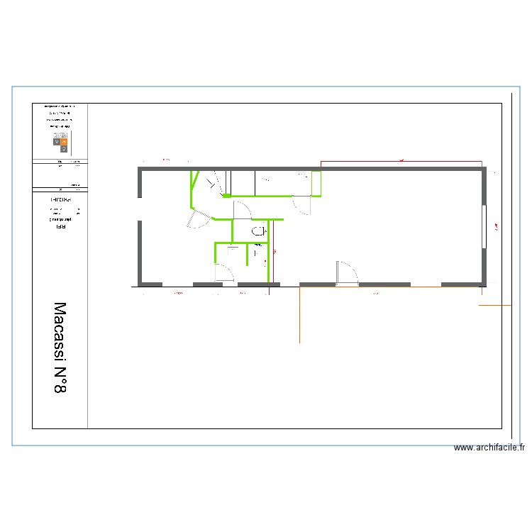 projet rdc Macassi. Plan de 0 pièce et 0 m2