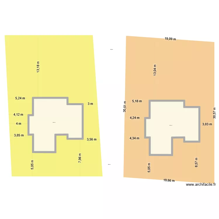 implantation_HC143. Plan de 2  et 197 m²