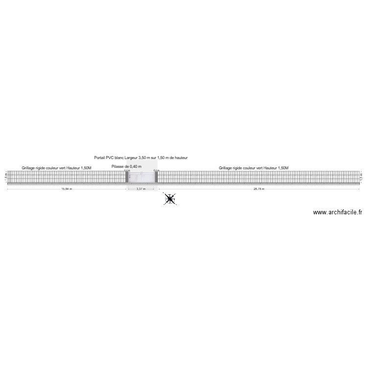 Façade + portail. Plan de 0 pièce et 0 m2