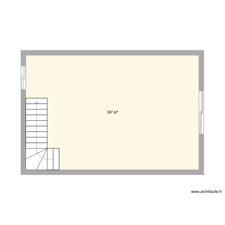 Garage Clergay. Plan de 1  et 36 m²