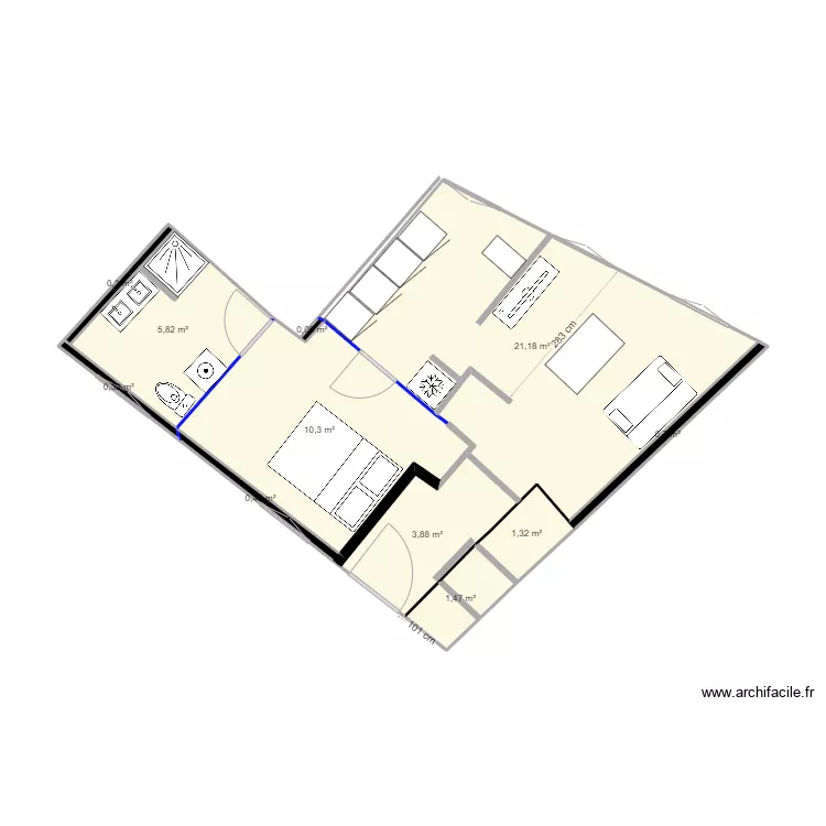 Appt 3 cote test amenag lit . Plan de Appt 3 cote test amenag lit . Plan de