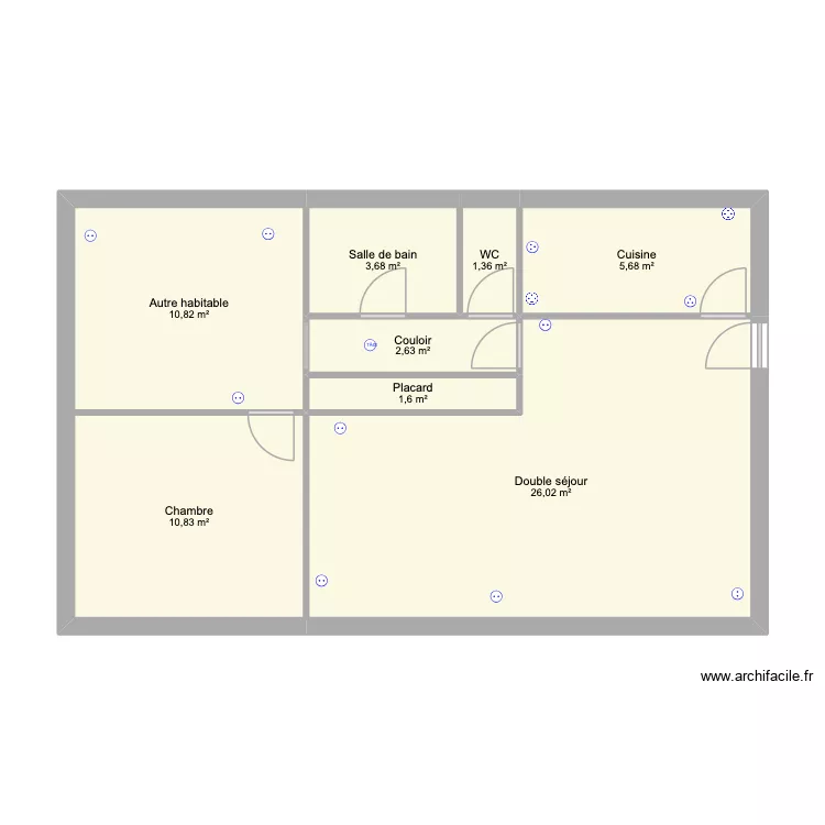 duplex. Plan de 8 et 63 m² duplex. Plan de 8 et 63 m²