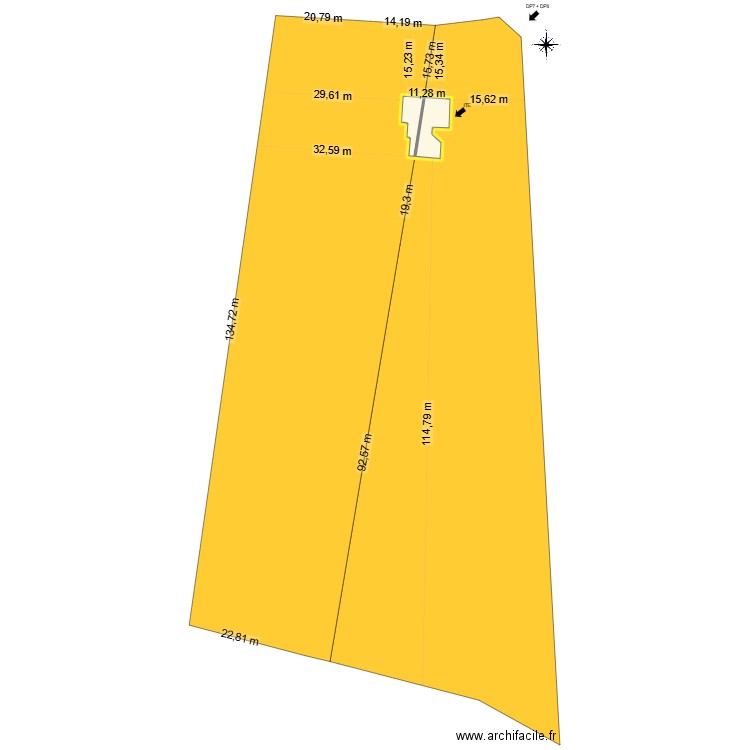 Lapelleterie Jean marie - ITE MASSE. Plan de 2 pièces et 108 m2