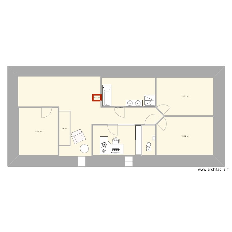 RénoEtage. Plan de 0 pièce et 0 m2