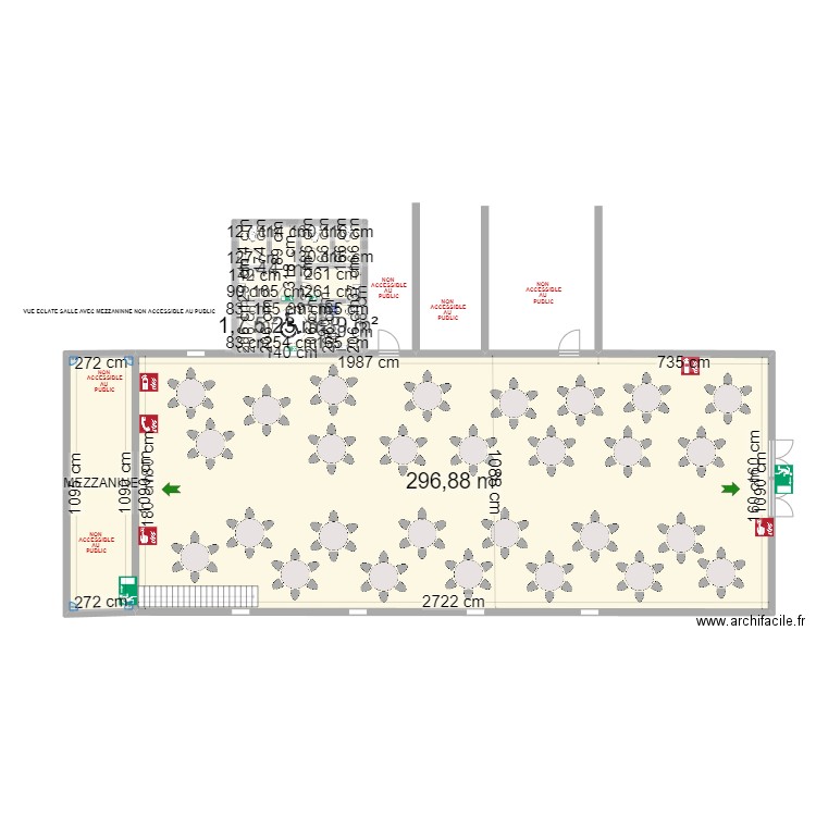 SALLE ST MAURICE V. Plan de 10 pièces et 352 m2