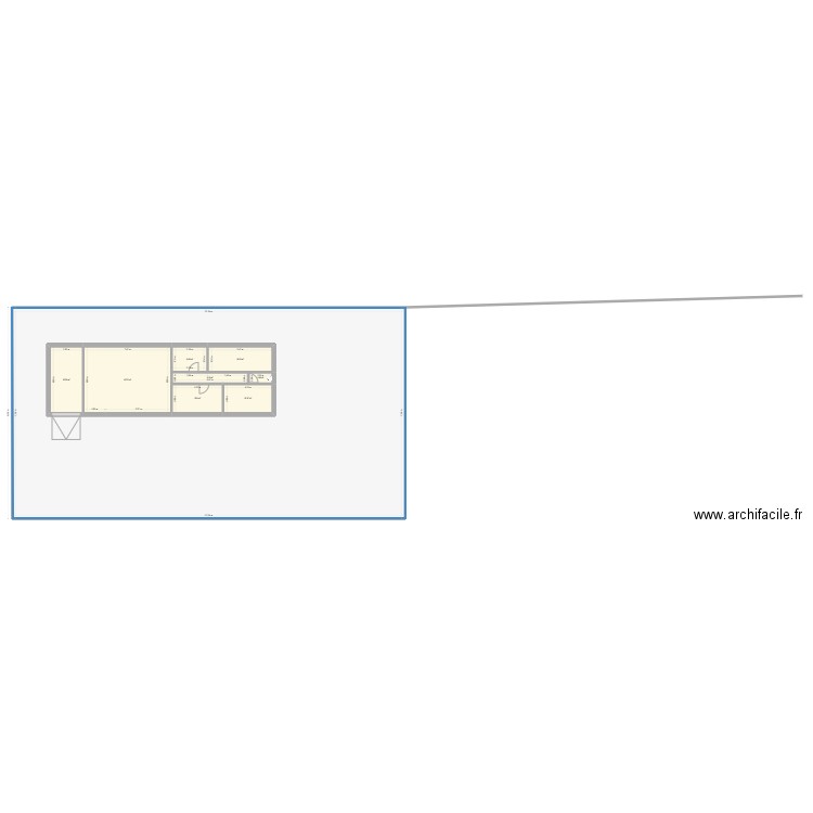 Maison 1. Plan de 9 pièces et 703 m2