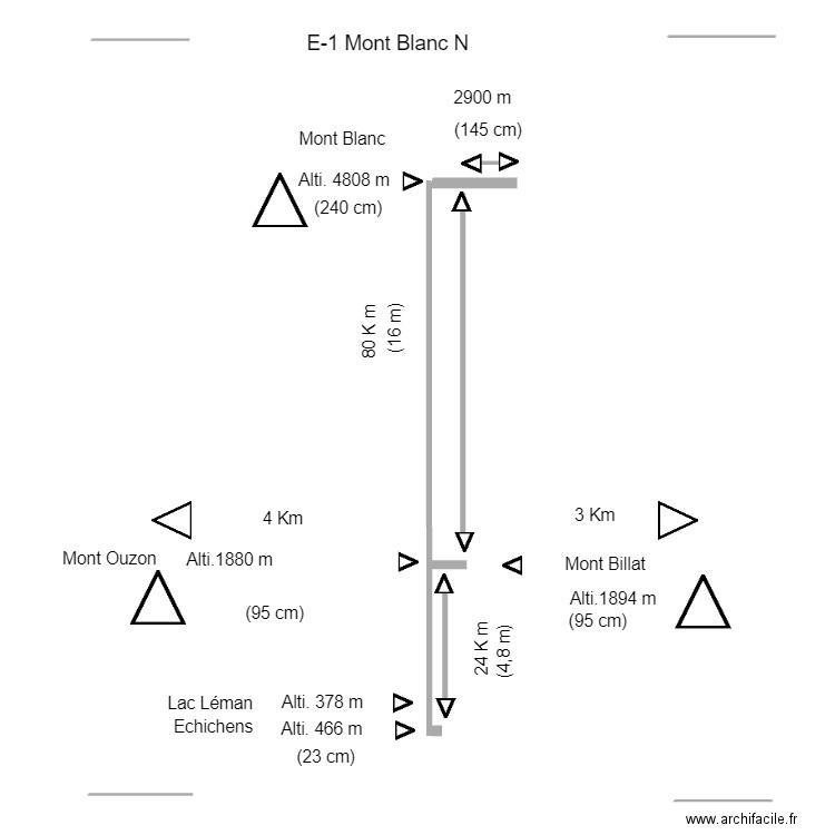 E-1 Mont Blanc N. Plan de 0 pièce et 0 m2
