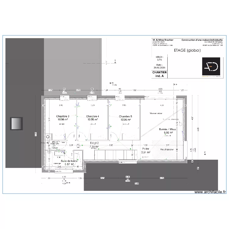 elec etage Brochier. Plan de elec etage Brochier. Plan de
