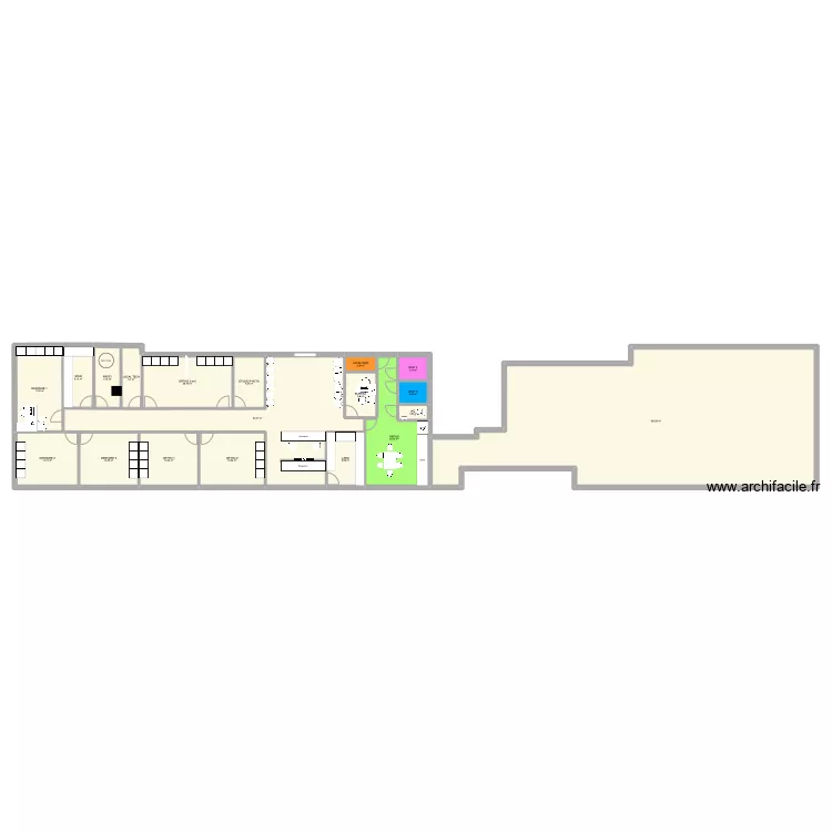 clinique studio. Plan de 