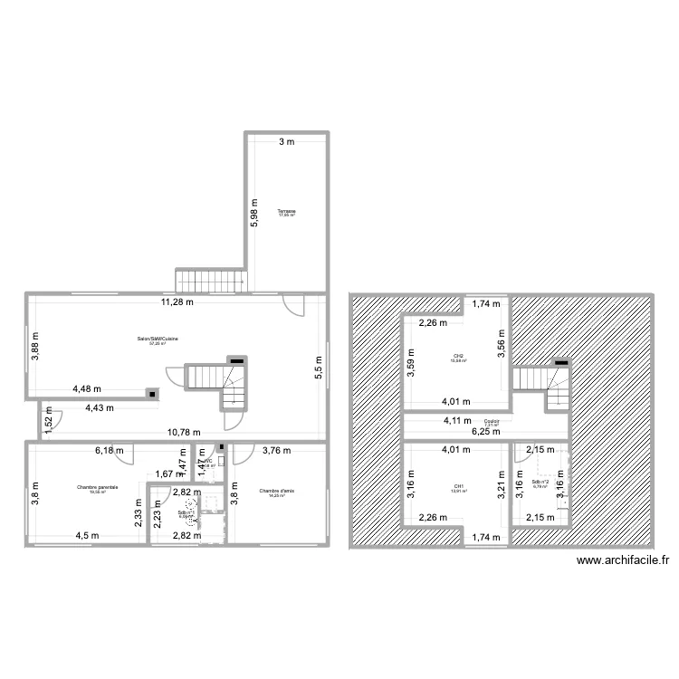 Gonera & Le masson 2. Plan de 19 et 226 m² Gonera & Le masson 2. Plan de 19 et 226 m²