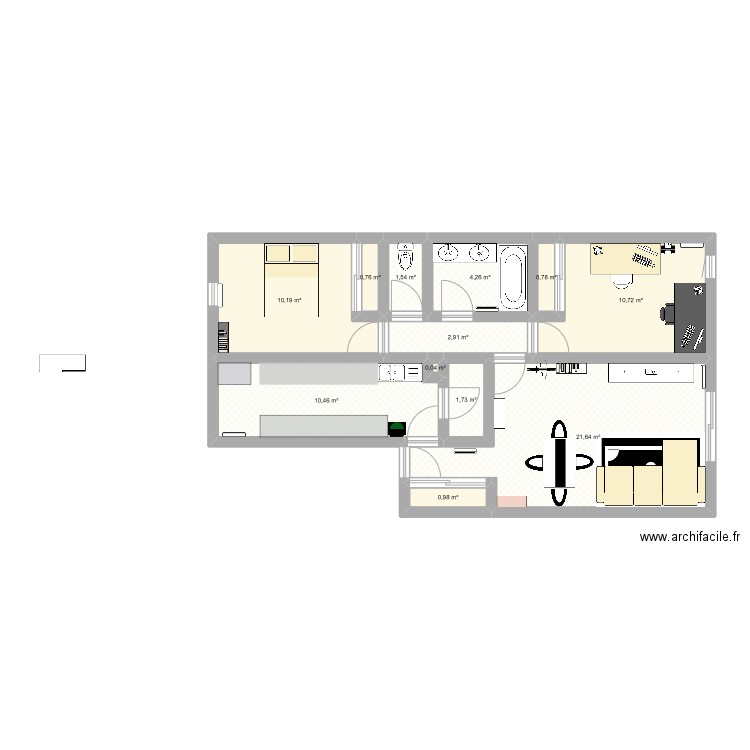 Home Sweet Home. Plan de 0 pièce et 0 m2