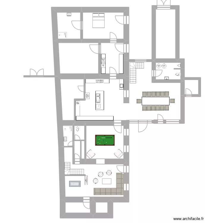 Pacé Projet 3 Gîtes. Plan de 15 et 187 m² Pacé Projet 3 Gîtes. Plan de 15 et 187 m²