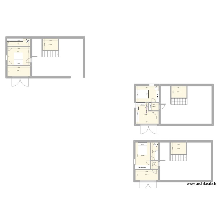 chambre versols 4. Plan de 12 pièces et 76 m2