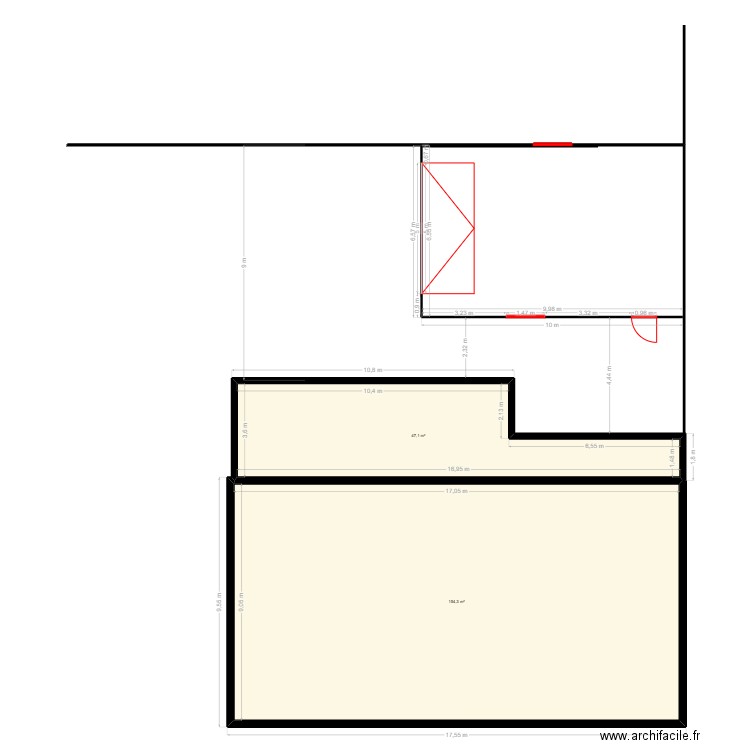 garage 2. Plan de 2 pièces et 201 m2
