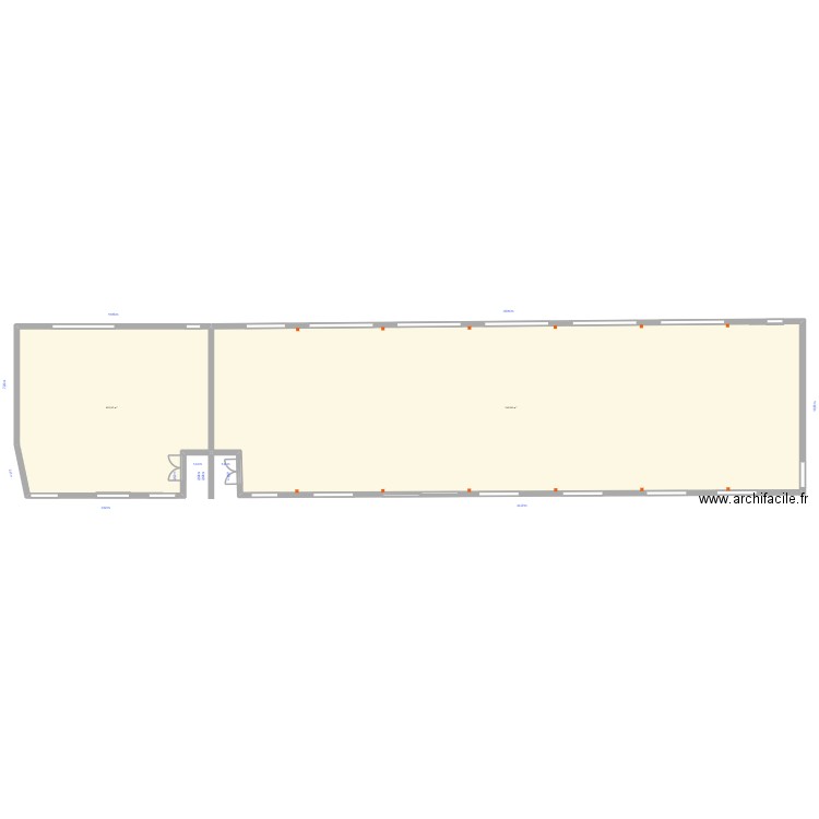 Batiment escargot. Plan de 2 pièces et 459 m2