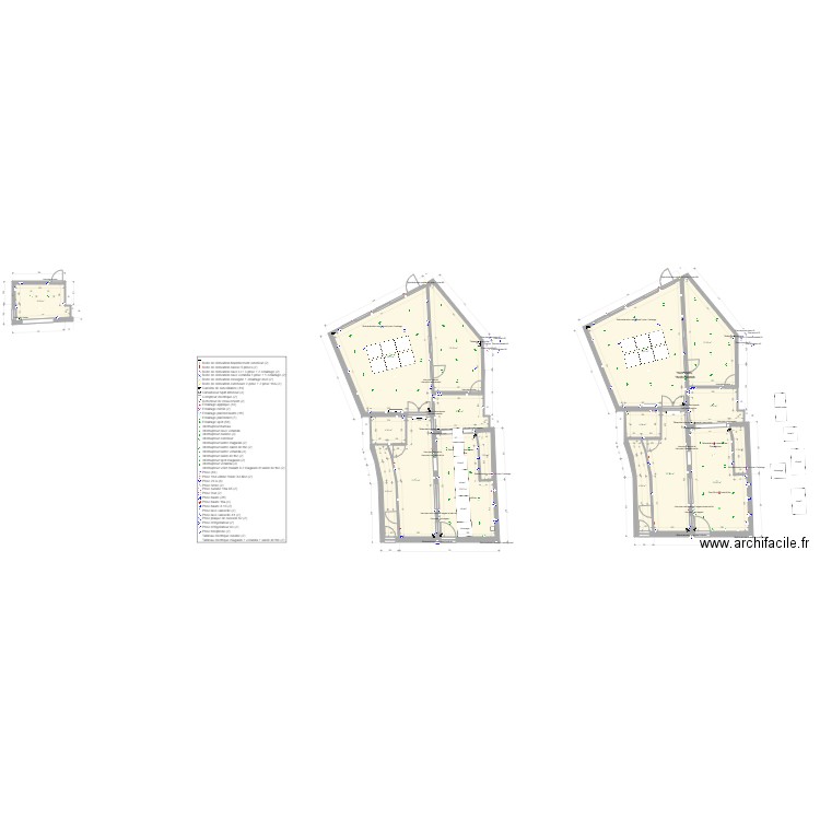 plan elec 3 mars . Plan de 17 pièces et 292 m2