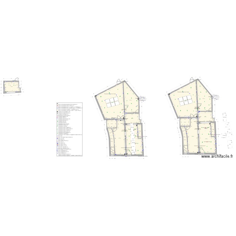 plan elec 3 mars . Plan de 16 pièces et 282 m2