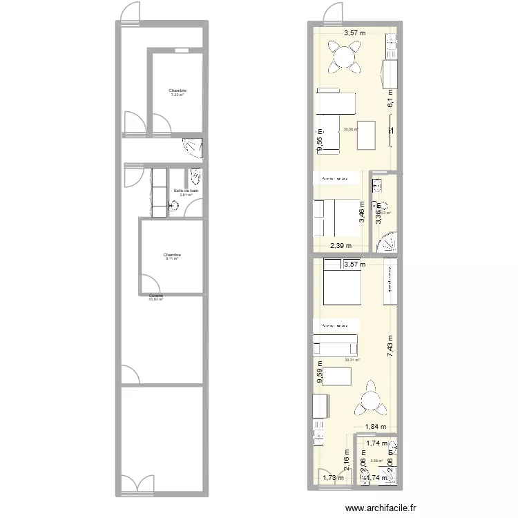 Maison de Stana. Plan de 8 et 132 m² Maison de Stana. Plan de 8 et 132 m²