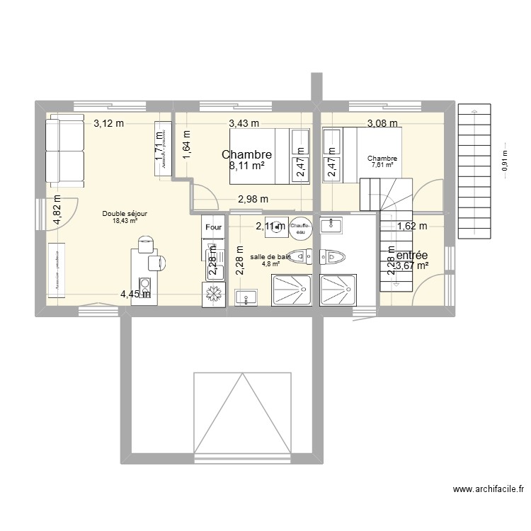 EYGLIERS extnsion arriérev2. Plan de 10 pièces et 136 m2